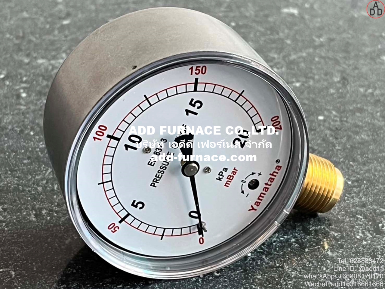 Yamataha Pressure Gauge 0-20kPa(0-200mBar) 1/2 (12)